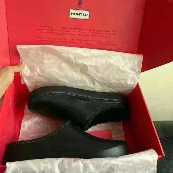 unisex NWB Hunter Genderless In/Out Bloom Algae Foam Insulated Clogs Us 12 UK 10 - Picture 1 of 9